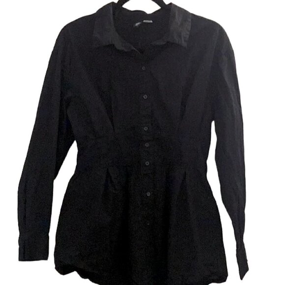 HM black cotton shirt - Picture 2 of 4